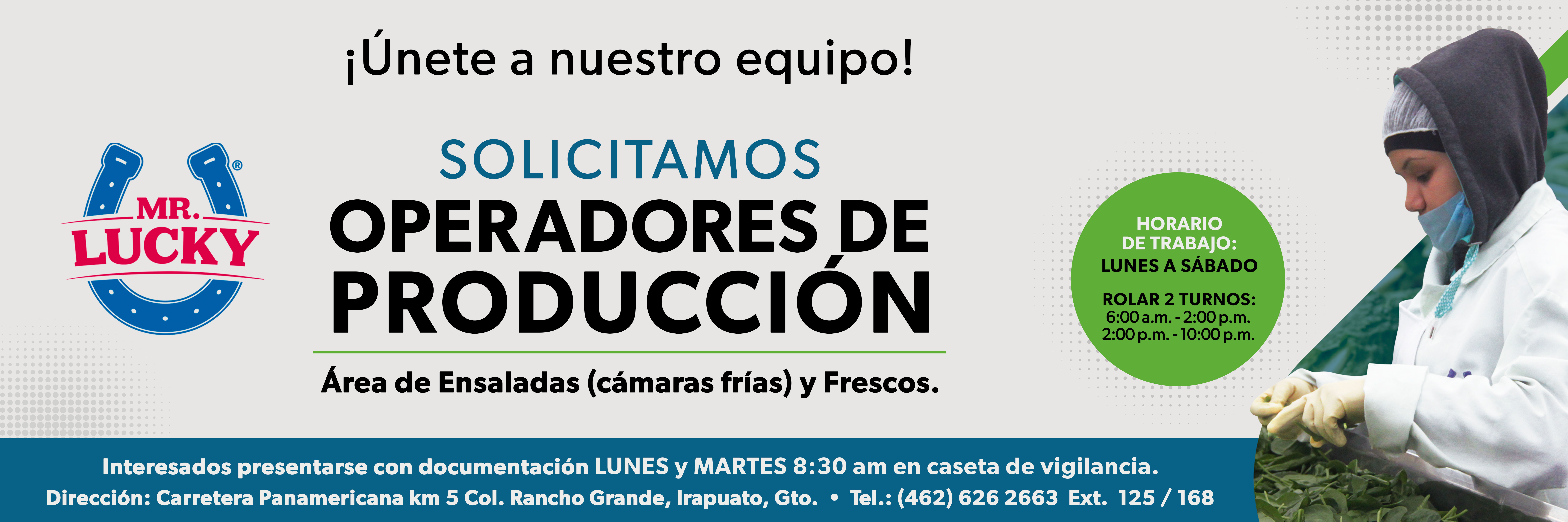 Operadores de Producción